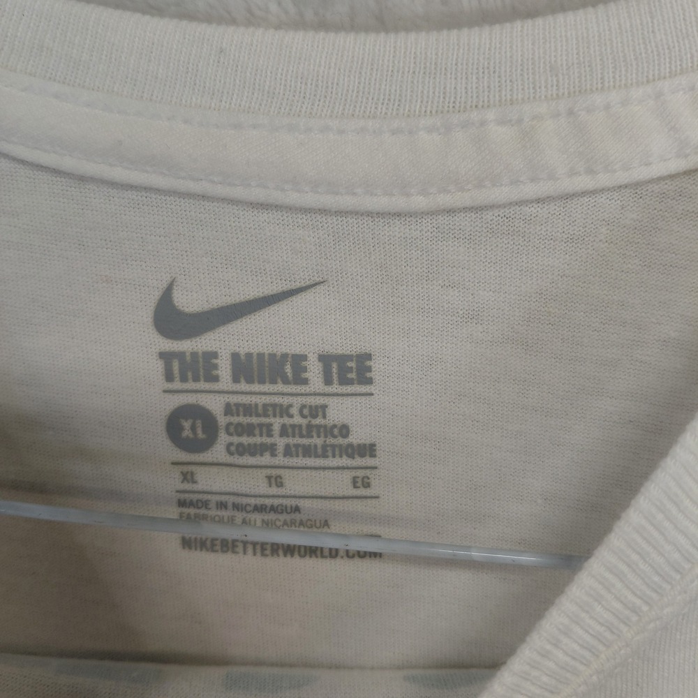 Nike Girls XL White Just Do It Glitter Graphic T-Shirt AQ3027-100 NWT - Picture 4 of 7